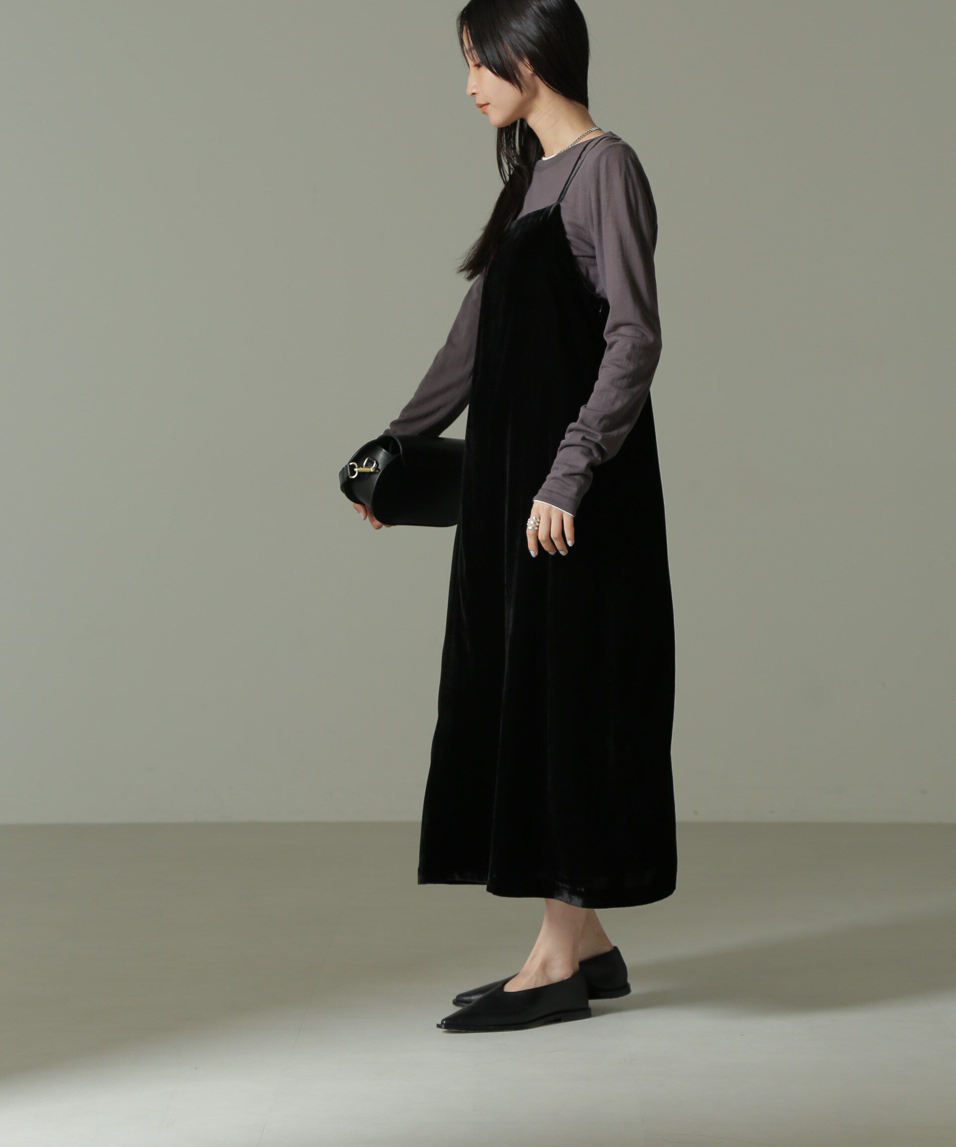 nano･universe「ベロアキャミワンピース」|ワンピース|