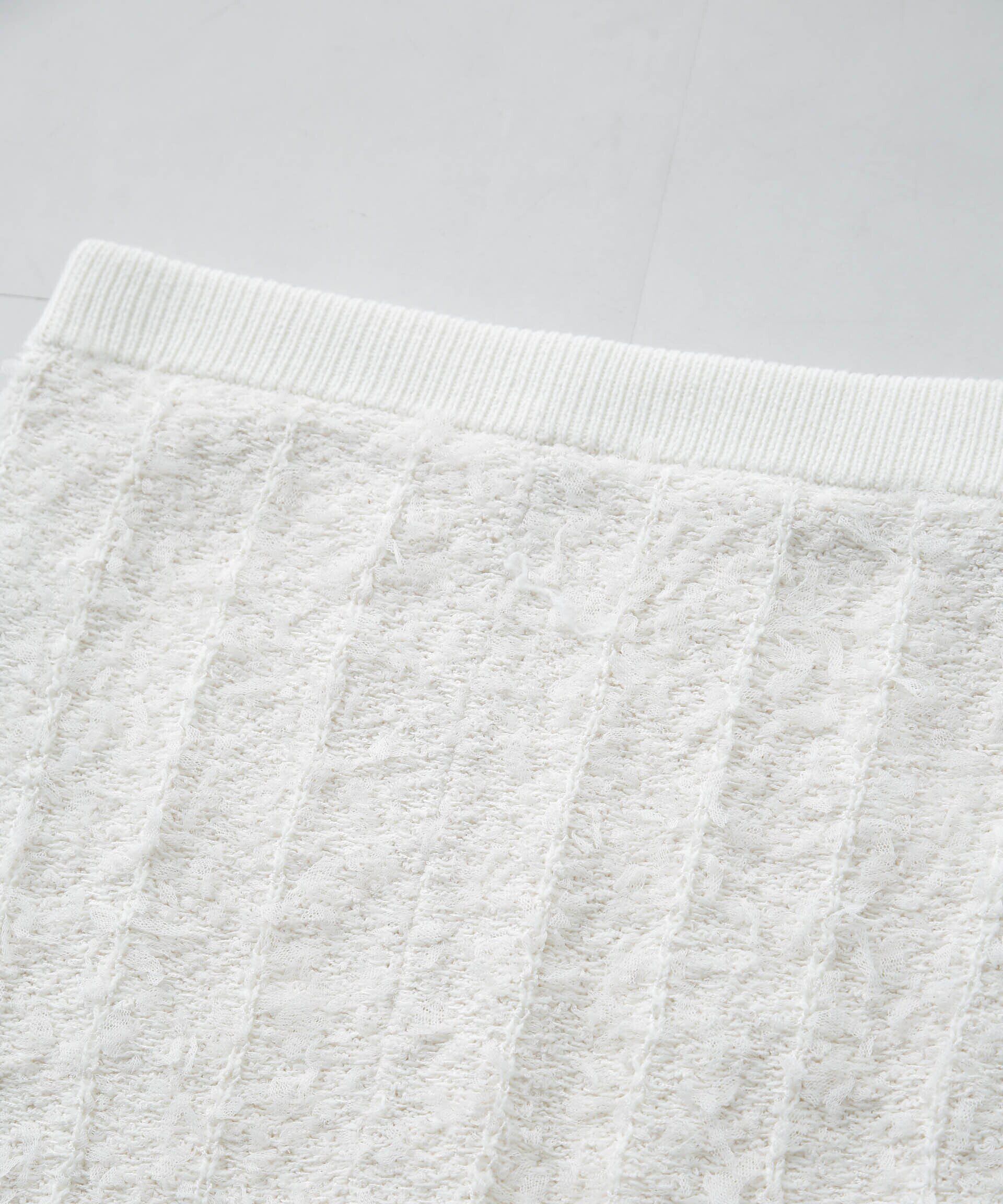 nano･universe「チュールモールニットスカート（セットアップ可）」|スカート|