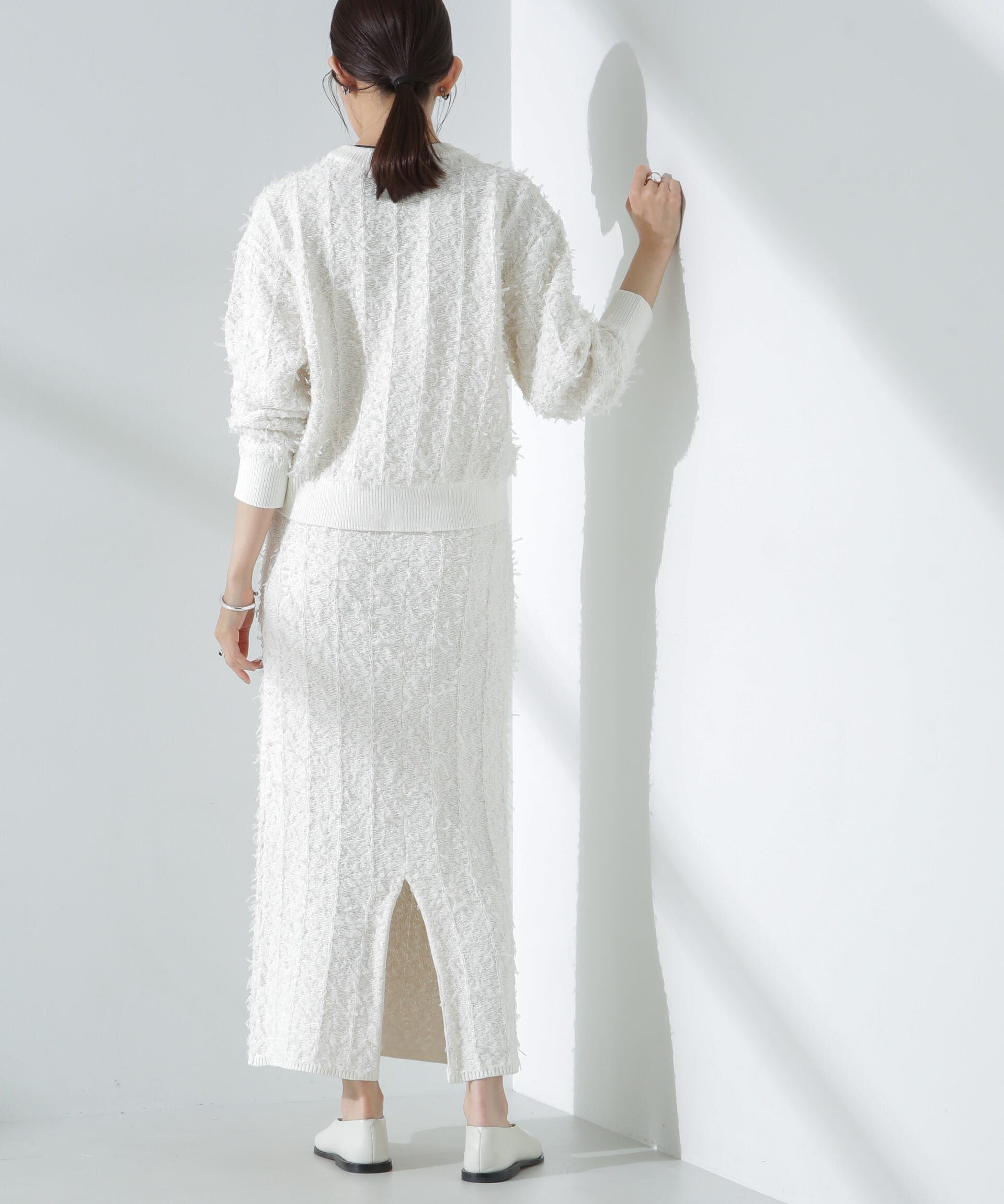 nano･universe「チュールモールニットスカート（セットアップ可）」|スカート|