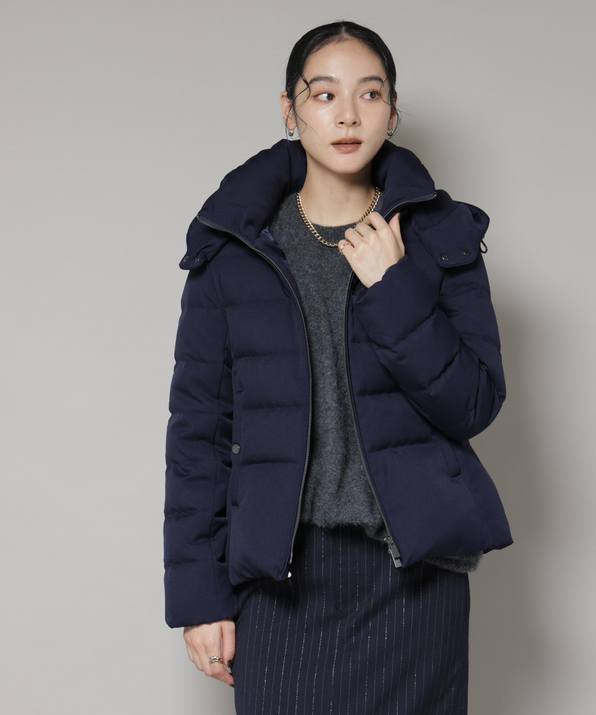 nano･universe「「西川ダウン(R)」サージショートダウン」|ダウン|