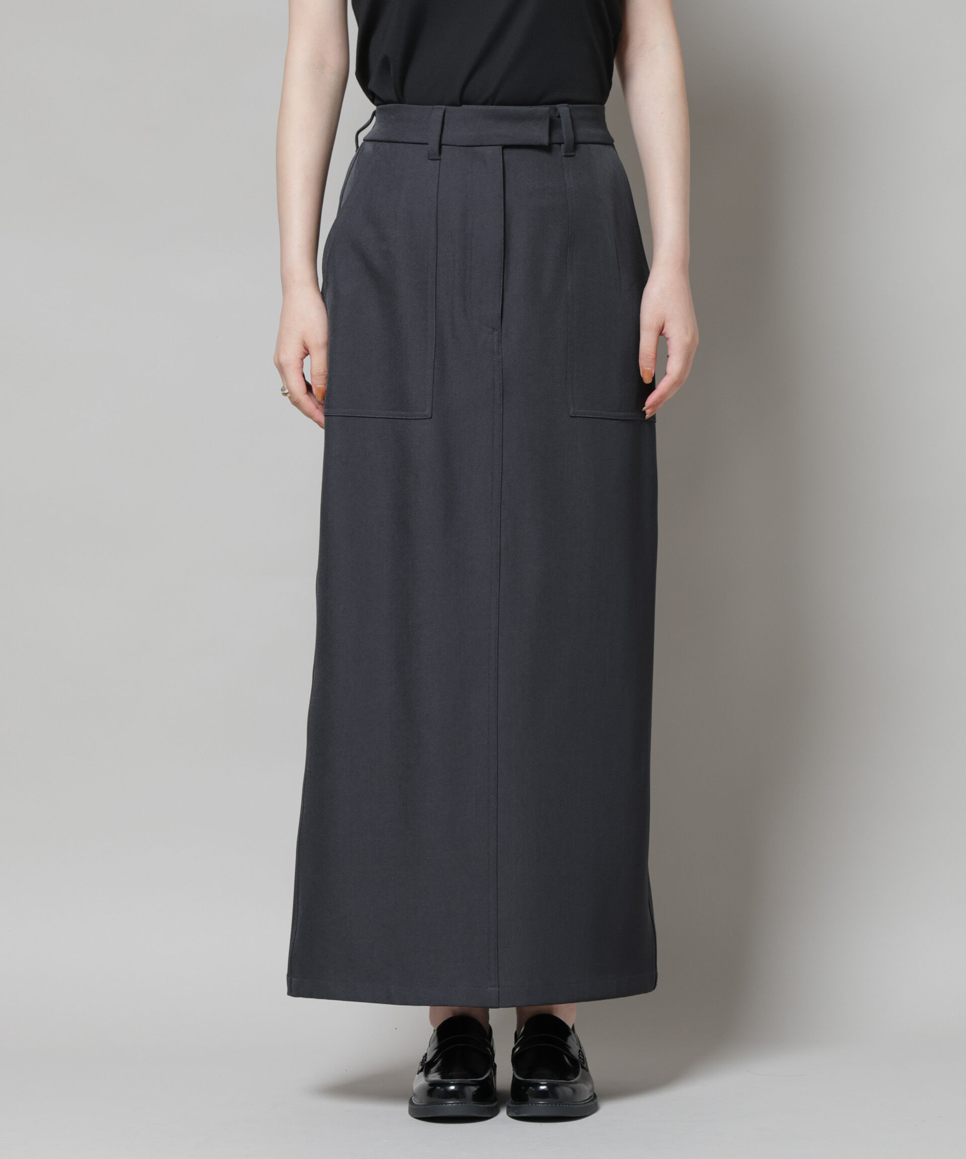 nano･universe「ポケットディティールナロースカート(セットアップ可)」|スカート|