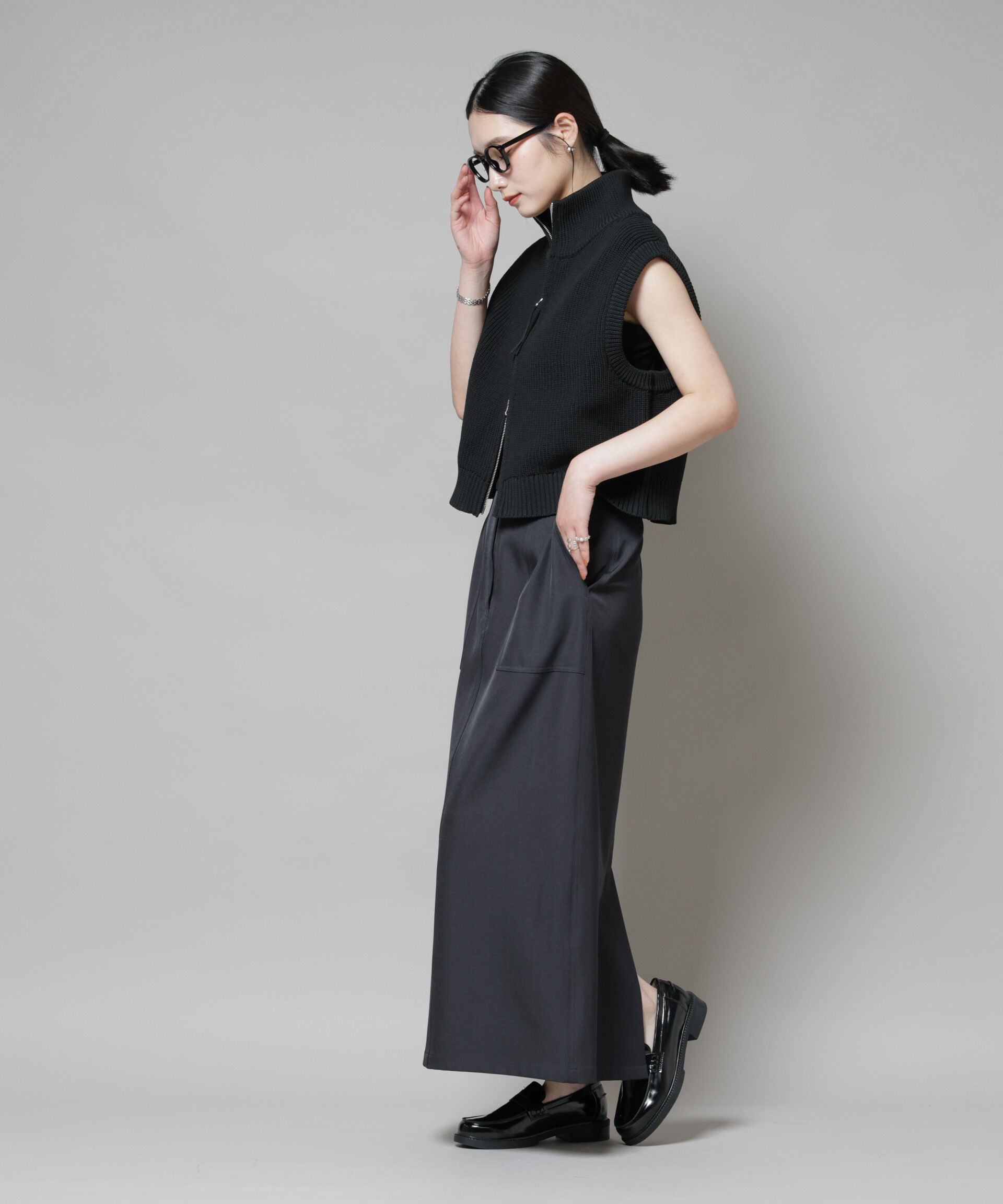 nano･universe「ポケットディティールナロースカート(セットアップ可)」|スカート|