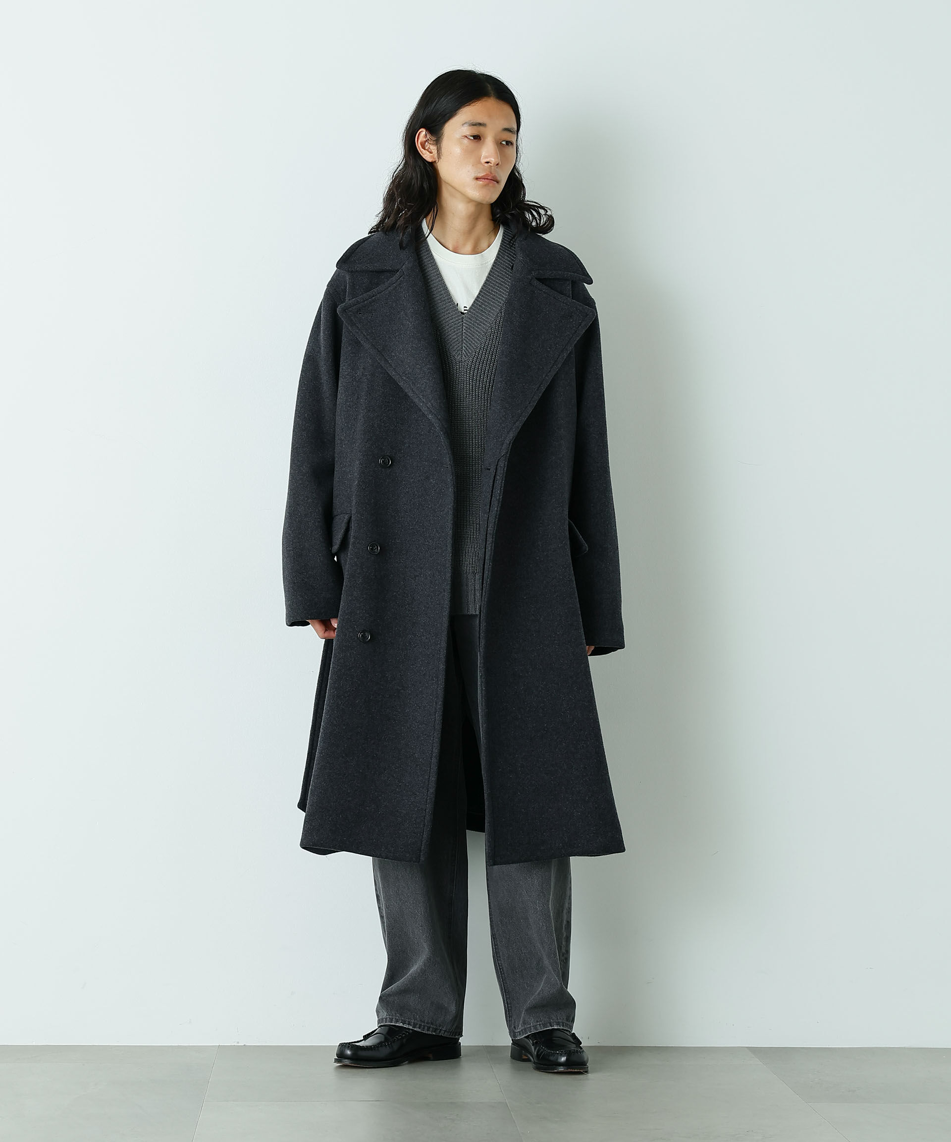 nano･universe「「HOTEL PALACE」ウールカシミヤ ロングコート」|その他|チャコール3