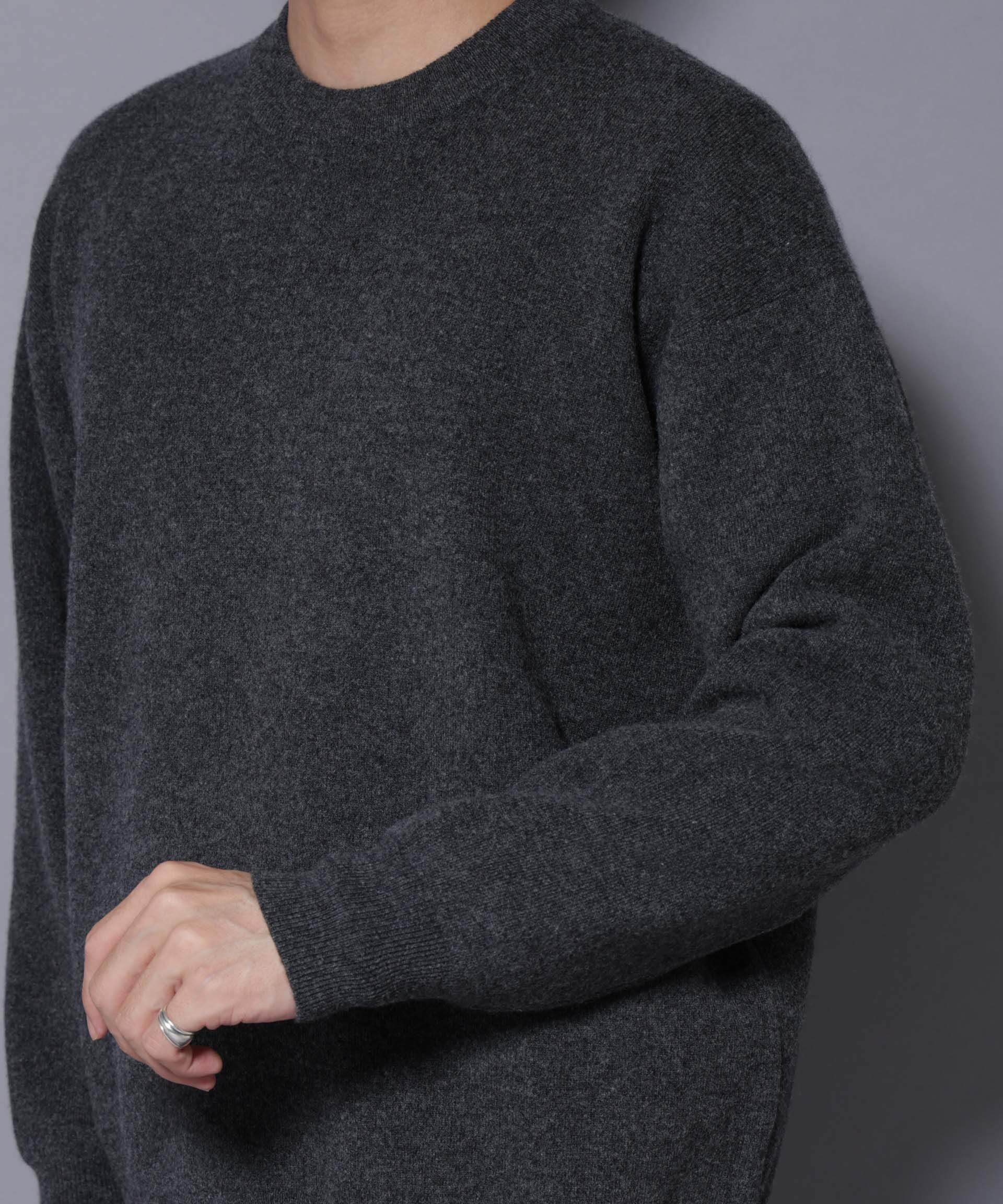 nano･universe「ウールカシミヤクルーネックプルオーバー」|ニット・セーター|