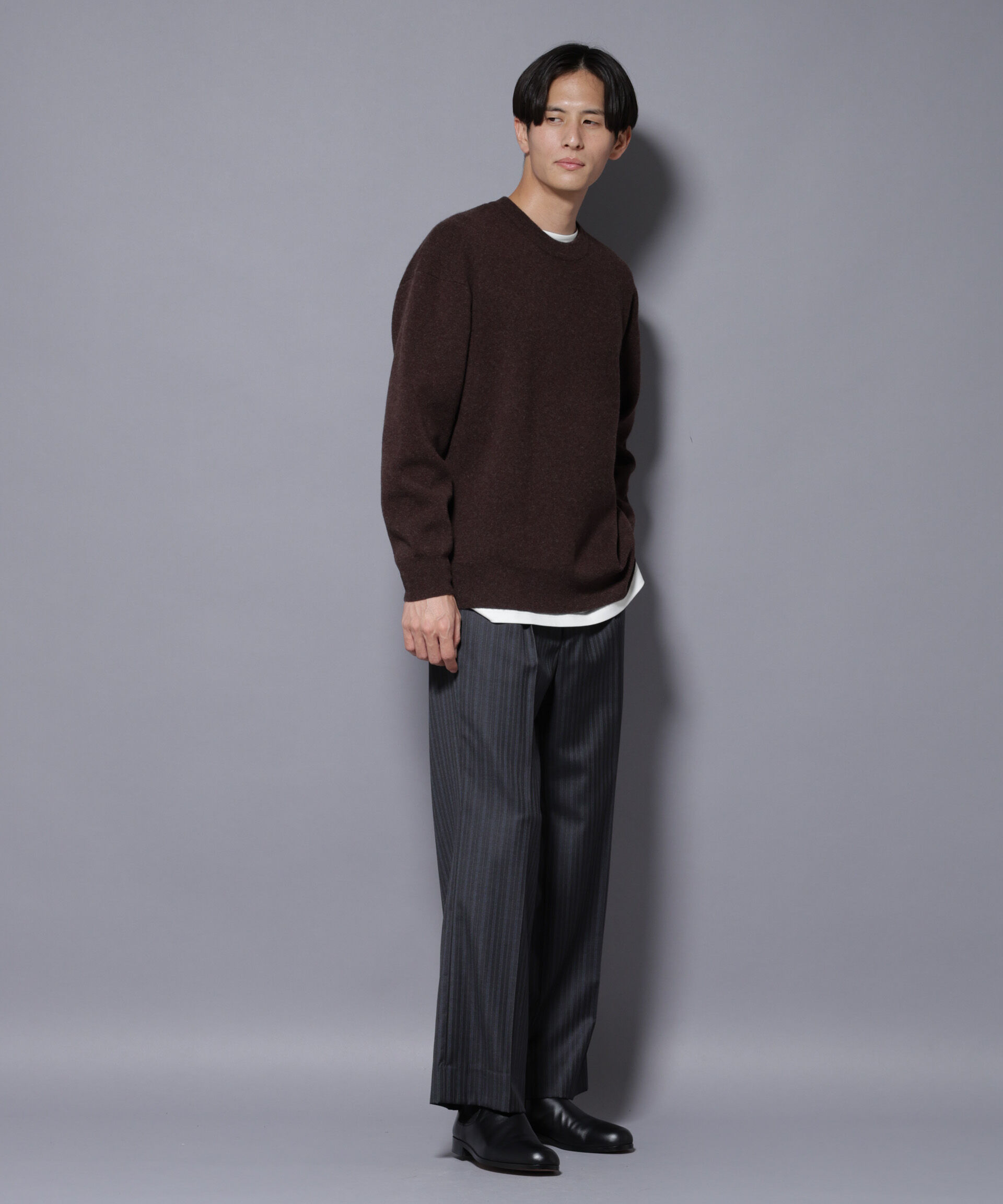 nano･universe「ウールカシミヤクルーネックプルオーバー」|ニット・セーター|