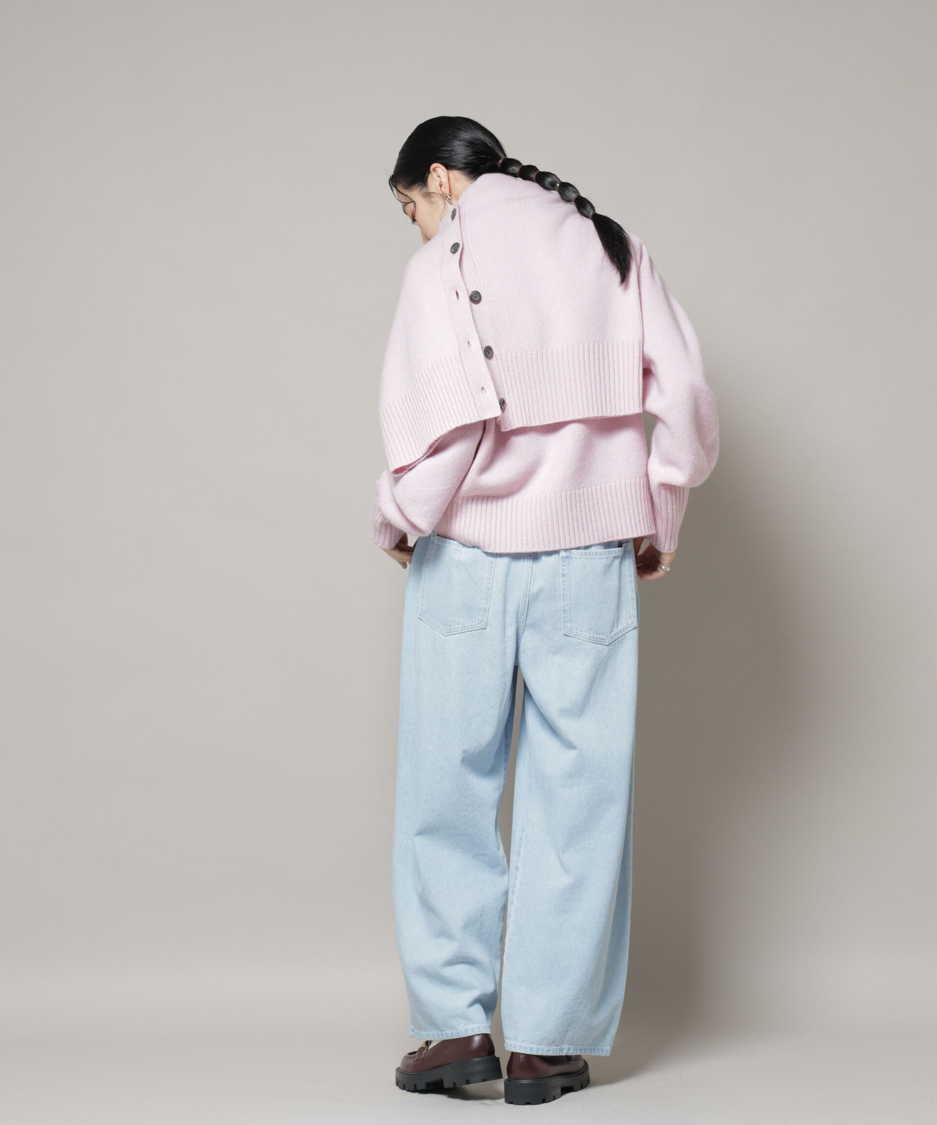 nano･universe「AQUAウールカシミヤクルーネックニットプルオーバー」|ニット・セーター|