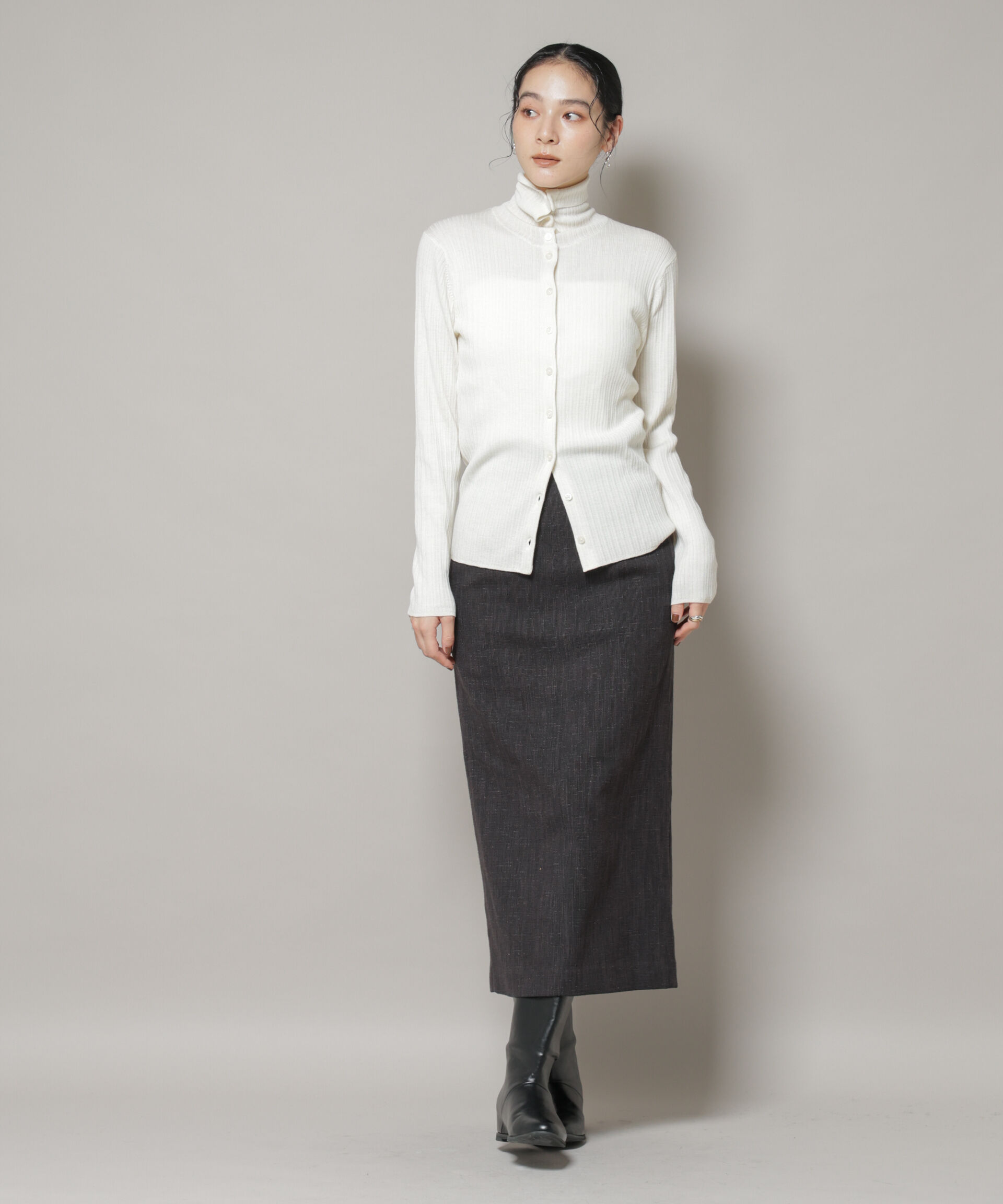 nano･universe「ツイードタイトスカート(セットアップ可)」|スカート|