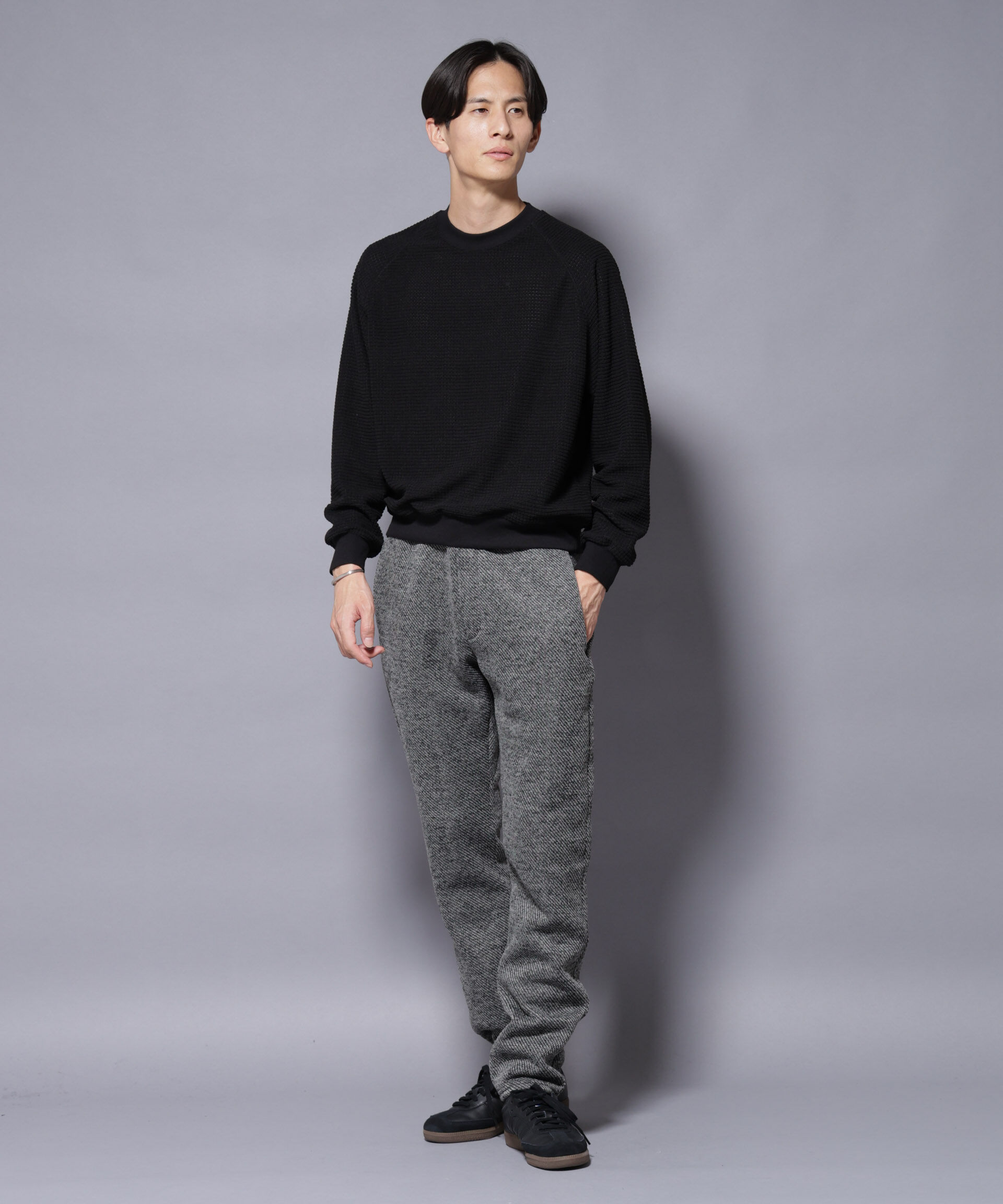 nano･universe「ニットフリースイージーパンツ(セットアップ可)」|チノ|