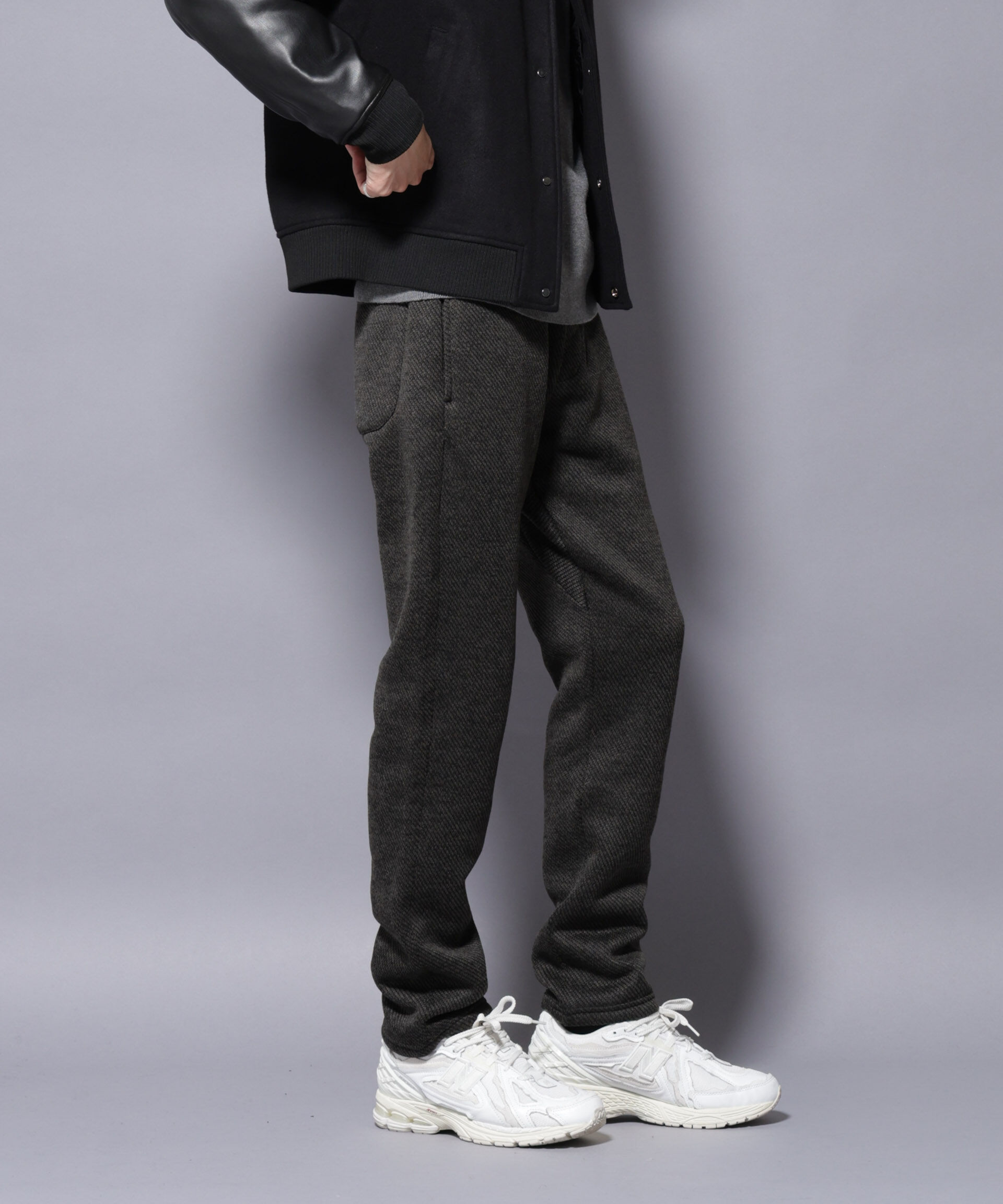 nano･universe「ニットフリースイージーパンツ(セットアップ可)」|チノ|