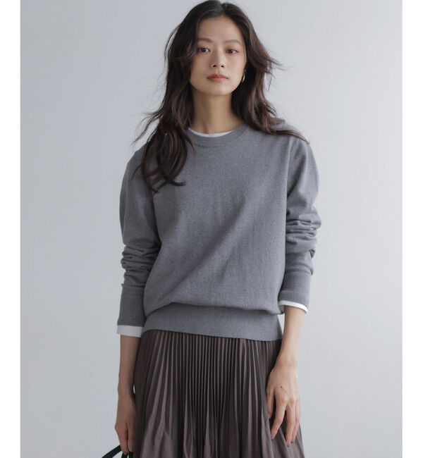 組曲「【加藤ローサさん着用】コットンカシミヤMIX刺繍入りニット」|ニット・セーター|ﾗｲﾄｸﾞﾚ