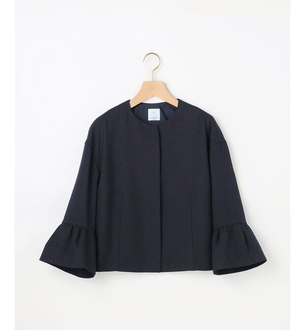 組曲「【WEB限定】ライトリネンライクノーカラー ジャケット」|ノーカラージャケット|