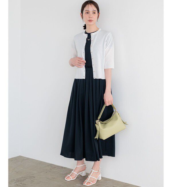 組曲「シアーニット5分袖 カーディガン」|カーディガン|