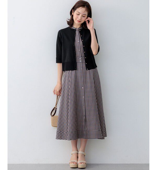 組曲「シアーニット5分袖 カーディガン」|カーディガン|