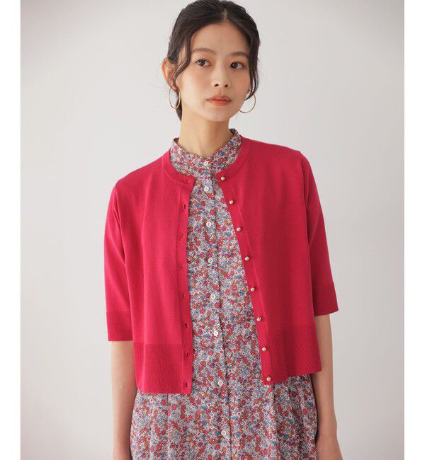 組曲「シアーニット5分袖 カーディガン」|カーディガン|ﾁｪﾘｰﾛｰ