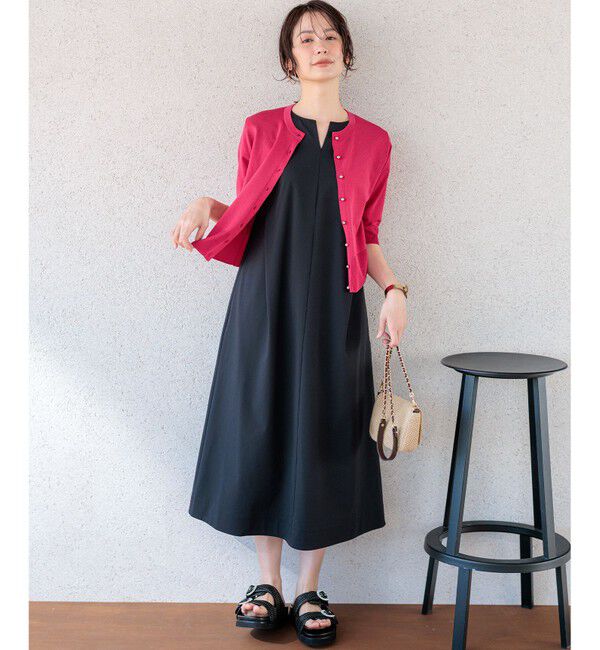 組曲「シアーニット5分袖 カーディガン」|カーディガン|