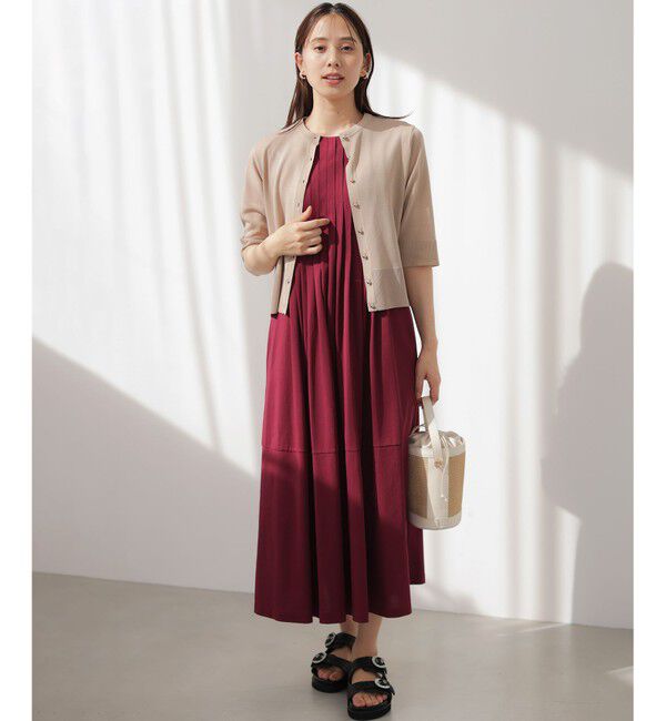 組曲「シアーニット5分袖 カーディガン」|カーディガン|