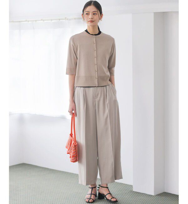 組曲「シアーニット5分袖 カーディガン」|カーディガン|