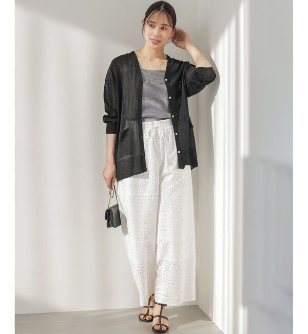 組曲「シアーニットVネック カーディガン」|カーディガン|