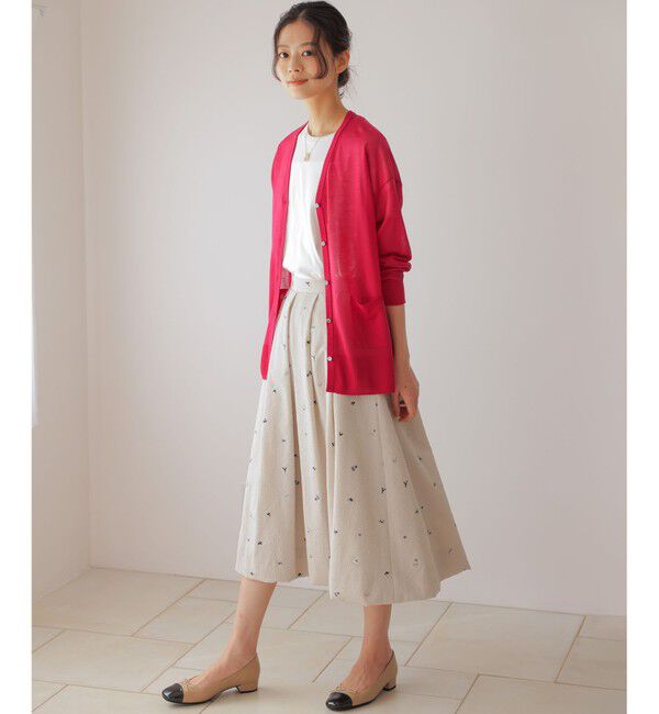 組曲「シアーニットVネック カーディガン」|カーディガン|