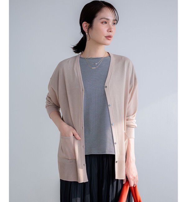 組曲「シアーニットVネック カーディガン」|カーディガン|