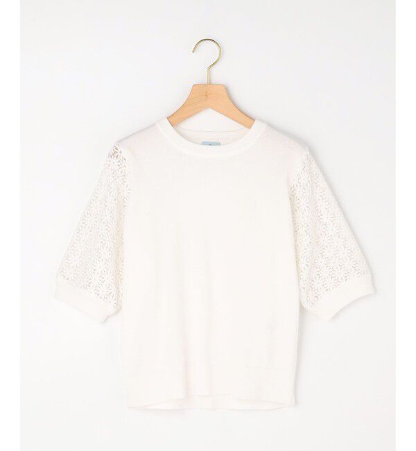 組曲「コットンフラワーレーシープルオーバー ニット」|ニット・セーター|