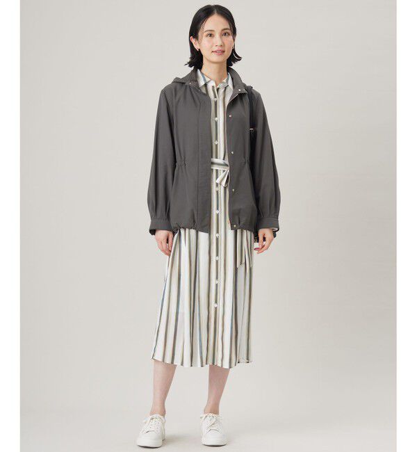 自由区「【カタログ掲載・洗える】ストライププリント ワンピース」|ワンピース|