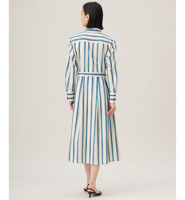 自由区「【カタログ掲載・洗える】ストライププリント ワンピース」|ワンピース|