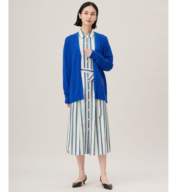 自由区「【カタログ掲載・洗える】ストライププリント ワンピース」|ワンピース|