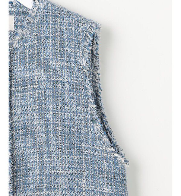 自由区「ファンシーノットツイード ジレ」|ベスト・ジレ|