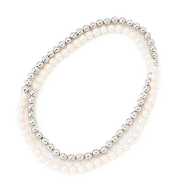 23区「【APPLAUDIR】パール＆ボールミックス ネックレス」|ネックレス|