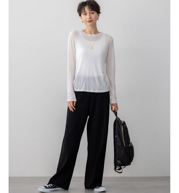 23区「【VERY9月号掲載/洗える/吊り干しOK】ヴィスコースストレッチ ワイド パンツ」|その他|