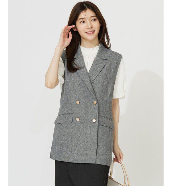 any SiS「【洗える】ツイード ジレ」|その他|ﾓﾉﾄｰﾝﾐ