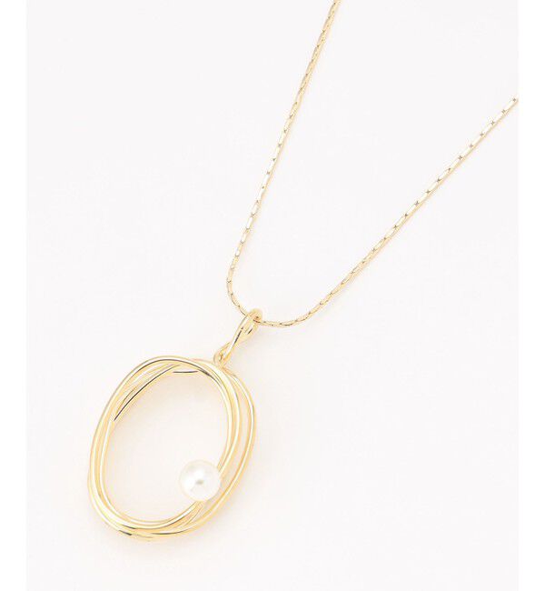 any SiS「ドロップメタルネックレス」|ネックレス|ゴールド