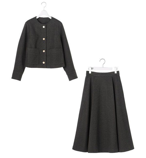 ANY SIS「【2SET】ジャケット &times; フレアスカート セット」|スーツ|