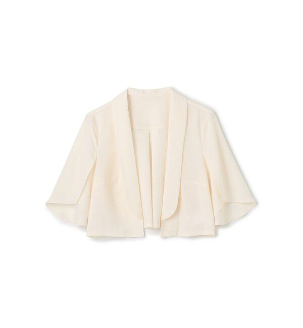 Grace Class「ケープスリーブシアージャケット」|ノーカラージャケット|
