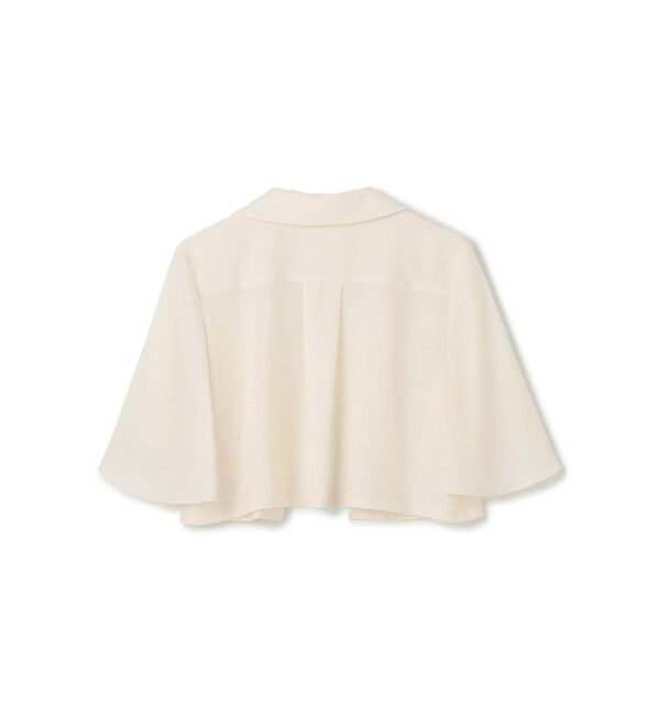 Grace Class「ケープスリーブシアージャケット」|ノーカラージャケット|