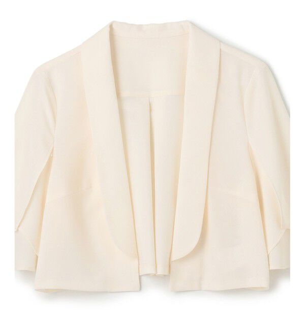Grace Class「ケープスリーブシアージャケット」|ノーカラージャケット|