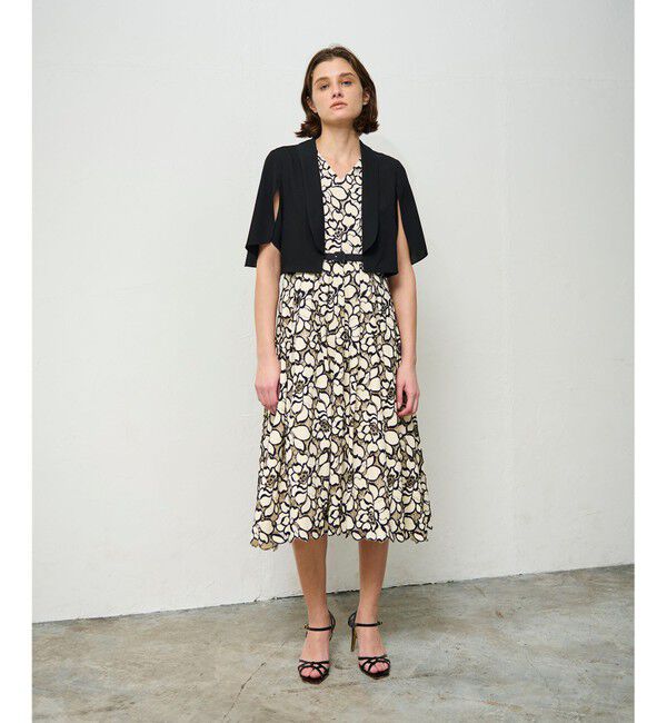 Grace Class「ケープスリーブシアージャケット」|ノーカラージャケット|