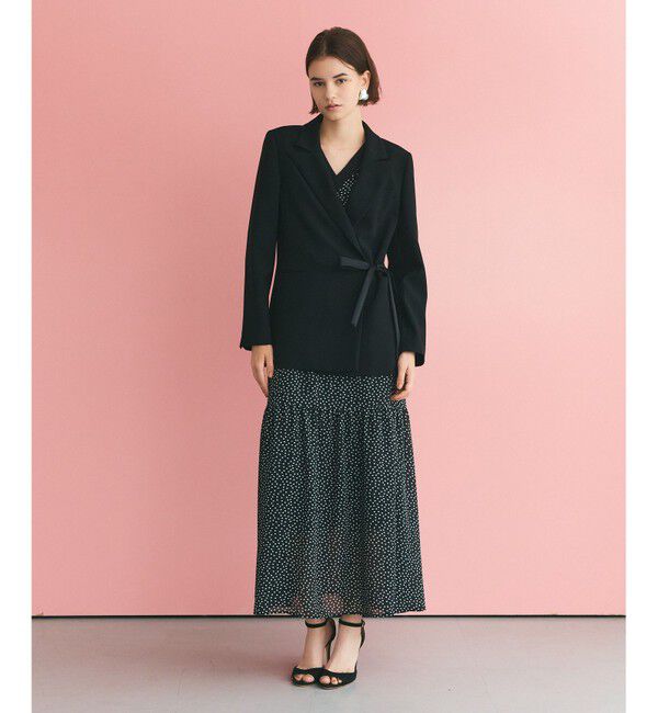 Grace Class「ドットフレアスリーブマキシ」|ワンピース|