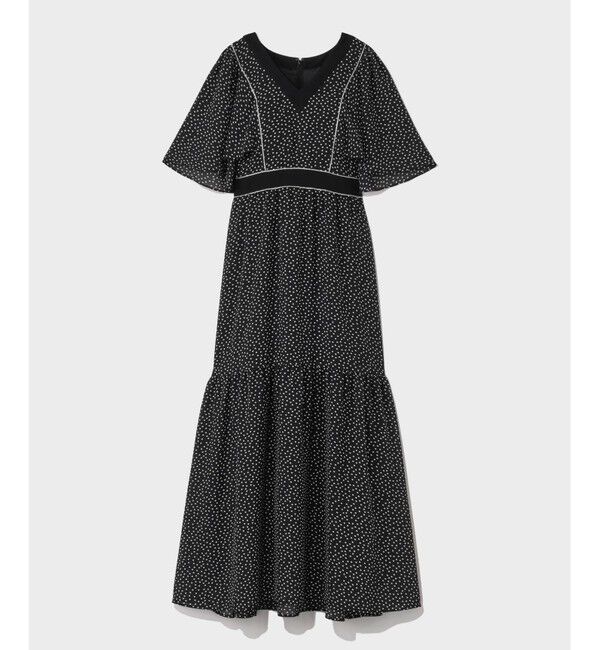 Grace Class「ドットフレアスリーブマキシ」|ワンピース|