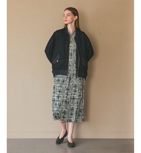 Grace Class「チェックプリントボウ付ワンピース」|ワンピース|