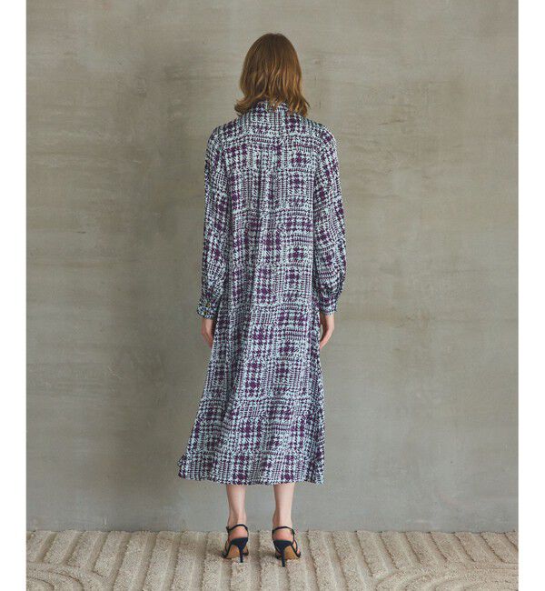 Grace Class「チェックプリントボウ付ワンピース」|ワンピース|