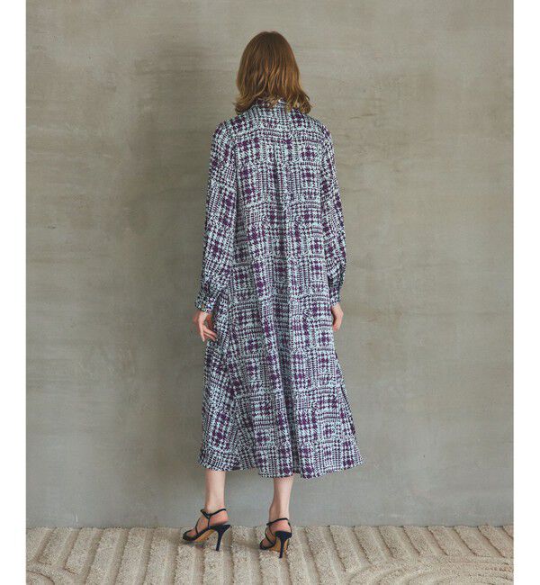 Grace Class「チェックプリントボウ付ワンピース」|ワンピース|