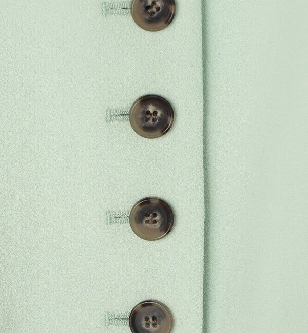 NOLLEY'S sophi「《セットアップ対応》ウォッシャブルバックサテンノーカラージャケット」|ノーカラージャケット|