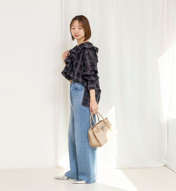 NOLLEY'S「ウォッシャブルラッフルカラーブラウス」|シャツ・ブラウス|