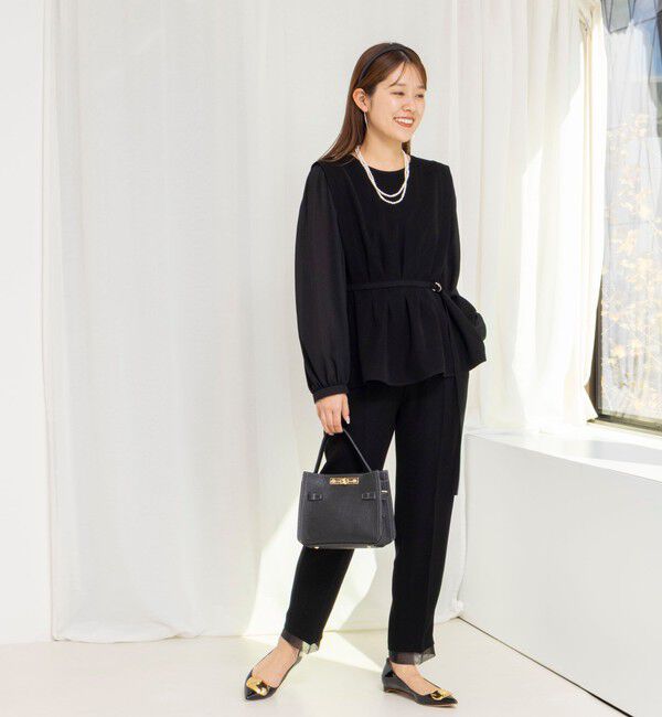 NOLLEY'S「《セットアップ対応》ウォッシャブルダブルクロスブラウス」|シャツ・ブラウス|