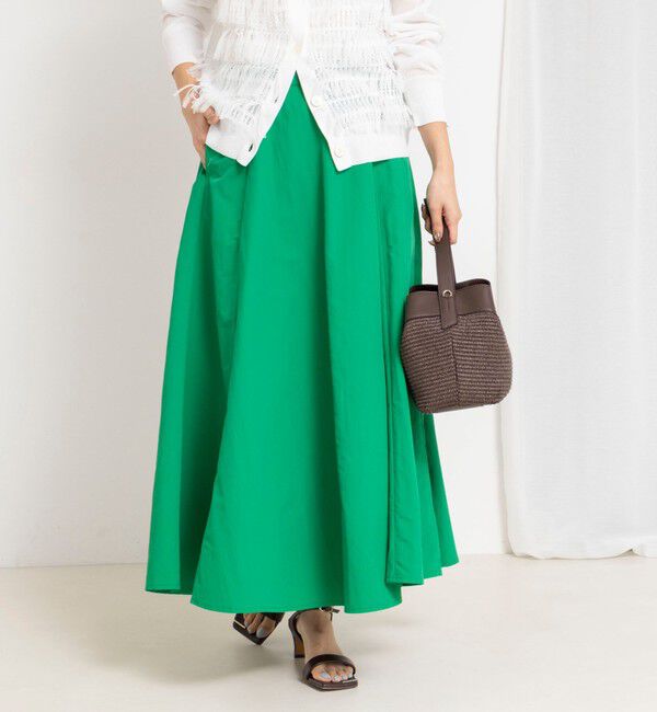 NOLLEY'S「ウォッシャブルフレアマキシスカート」|フレア|