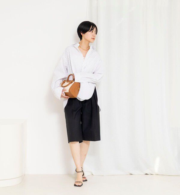 Rie Miller「ウォッシャブルレギュラーカラー2WAYシャツ」|シャツ・ブラウス|