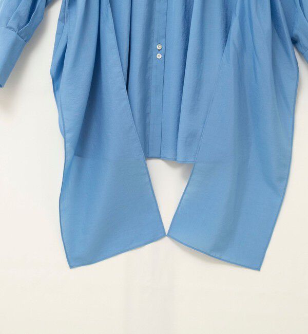 NOLLEY'S「ウォッシャブルウエストリボン2WAYロングシャツ」|シャツ・ブラウス|
