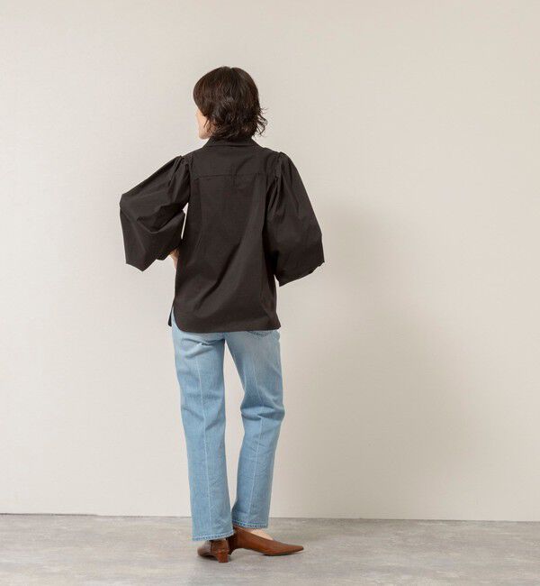 MAQWEL「【MAQWEL/マクウェル】ボリュームスリーブ開襟シャツ」|シャツ・ブラウス|